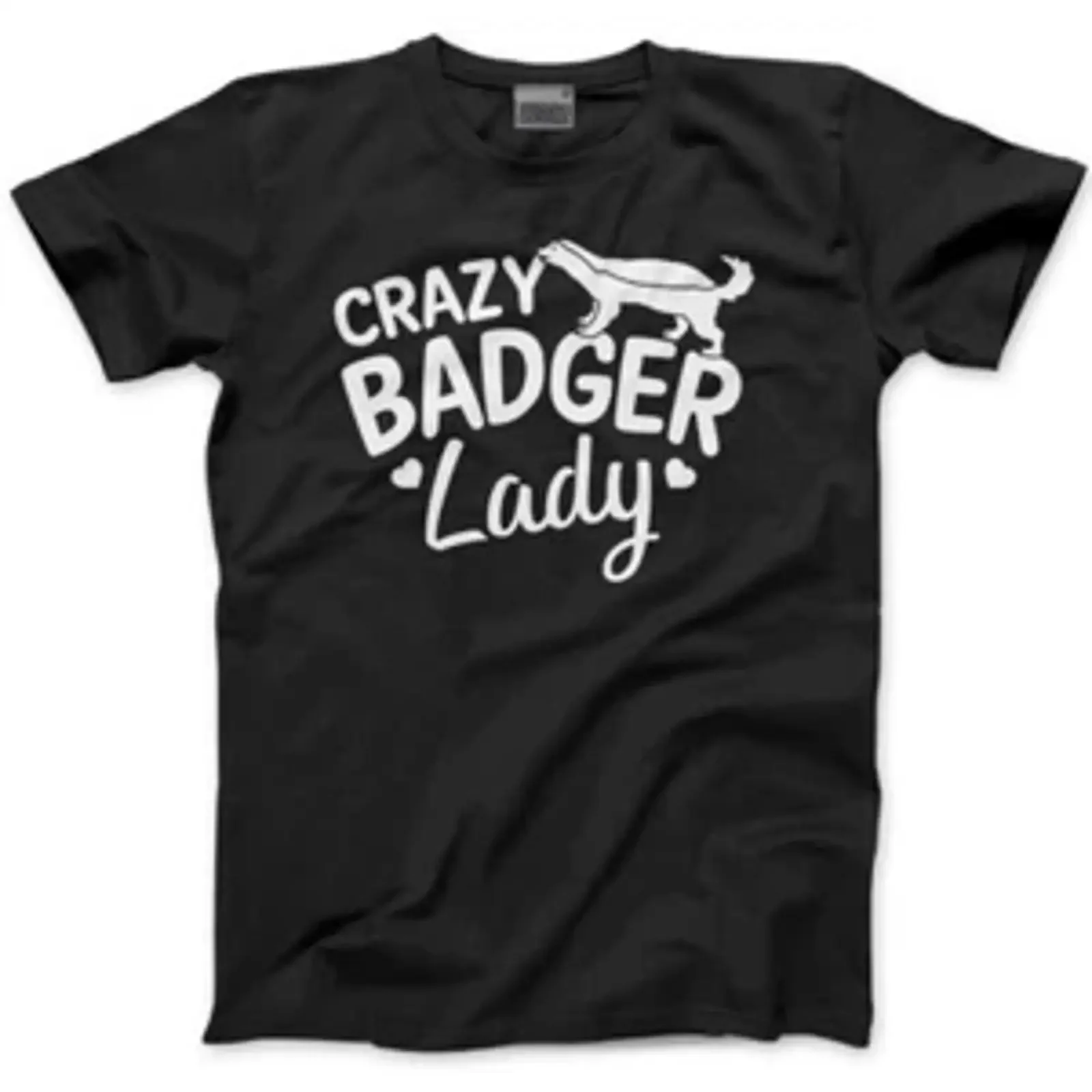 Crazy Badger Lady T Shirt Animal Wildlife Watching Set vintage Washed Casual Soft Comfortable Stylish streetwear Versatile