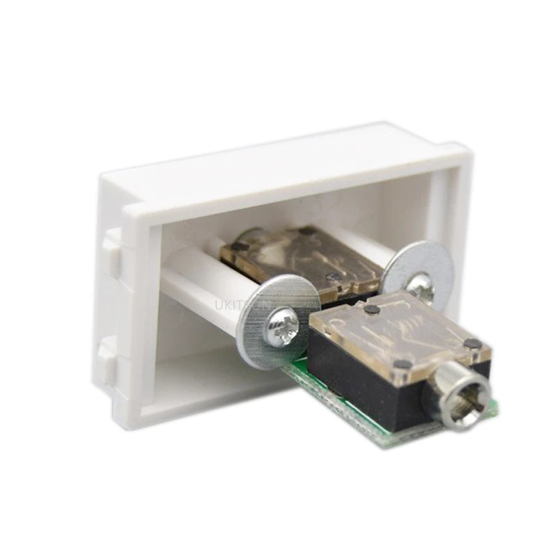 3.5มม.เสียงหูฟังสายหญิงพอร์ตเสียงตรงปลั๊กสล็อตซ็อกเก็ตแจ็คหูฟังอะแดปเตอร์โมดูลเชื่อมต่อ