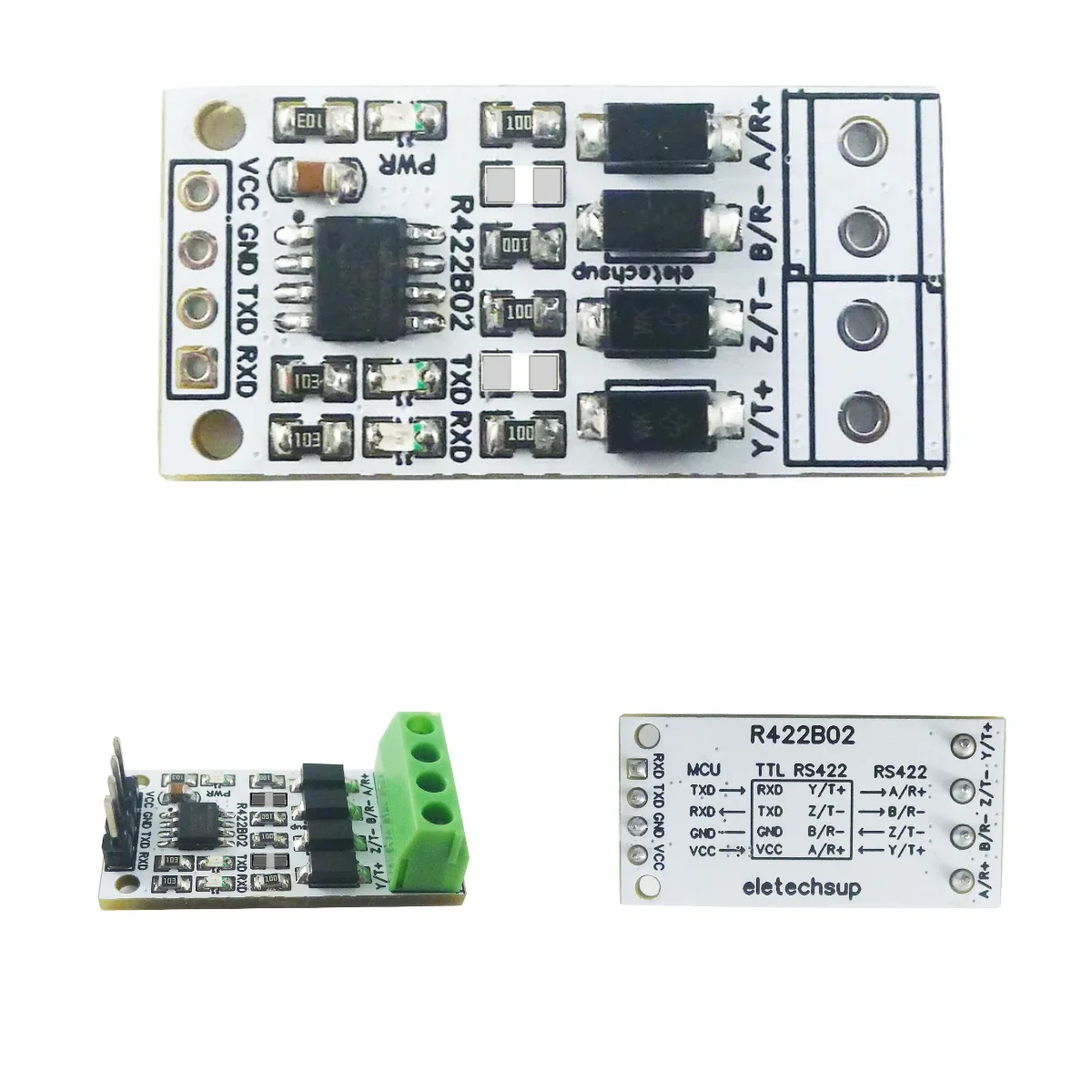 5V 3.3V UART PWM GPIO Digital Signal Full-Duplex Transceiver RS232 TTL to RS422 Converter Module for Raspberry Pico Pi Zero W