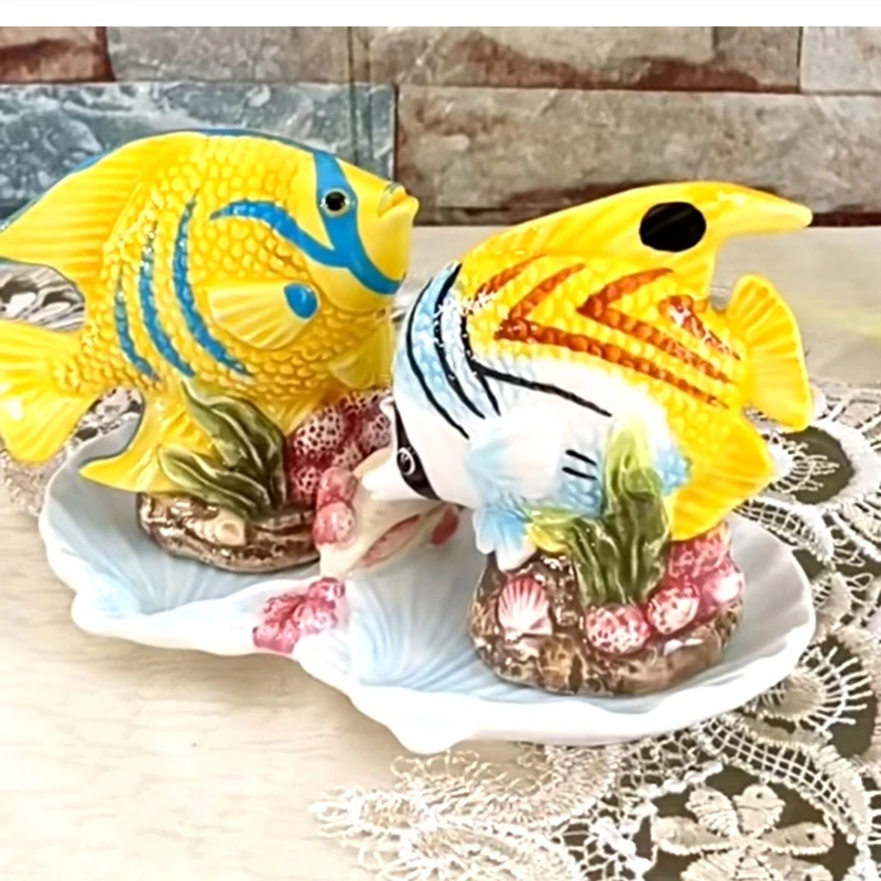 

Керамические шейкеры для тропического перца в европейском стиле, банка для стола, украшение для кухни