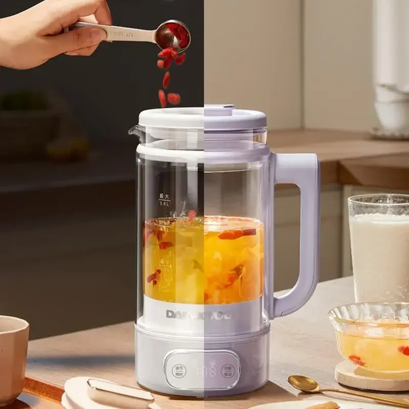 l For DAEWOO  50Hz HealthCare Pot Double Layered Anti Scalding Office Home Teapot Mini Electric Pot Glass Health Pot Tea Kettle