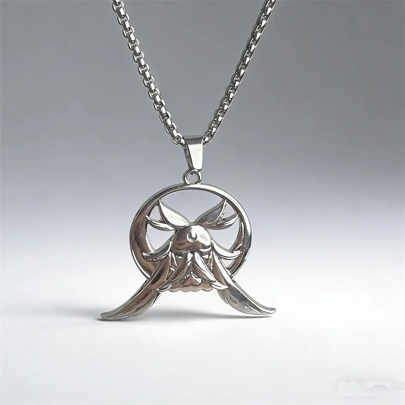 Moon Spirit Necklace Pendant Metal Necklace Moon God Girl Niche Simple National Style Cute Metal Jewelry Peripheral