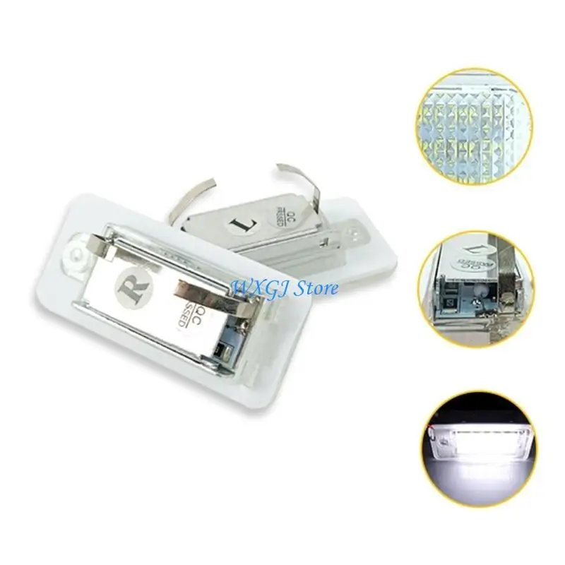 

37JE Replacement LED License Number Plate Light Auto Accessories Waterproof Rear License Light