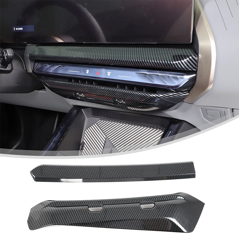 

LHD ABS из углеродного волокна для BMW X3 G45 2025 2026, центральная консоль, средняя крышка вентиляционного отверстия, переключатель, аксессуары