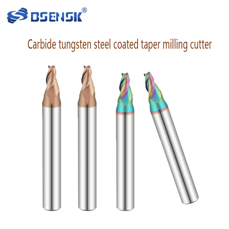 

Integrale Gecementeerde Carbide Wolfraam Staal Gecoat Taper Frees 0.5 ° 1 ° 2 ° 4 ° Verwerking Aluminium Platte bodem Hoek Mes