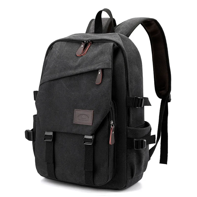 Man\'s Canvas Backpack Travel Schoolbag Male Backpack Men Large Capacity Teenage Boys Rucksack Shoulder School Bag mochilas bolsa