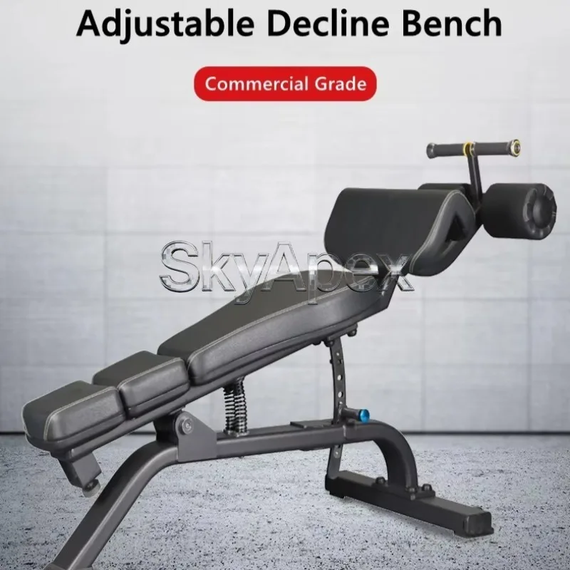 Adjustable Sit Up Abdominal Bench Commercial Ab Trainer for Core Muscle Building Waist Shaping Lower Limb Physical Practice