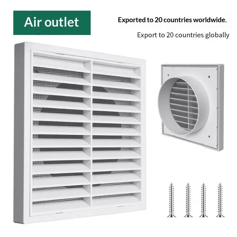 1Pcs Durable PP Air Exhaust Outlet Fresh Efficient Ventilation Grille For Wall Ceiling Openings Vermin And Rodent Protection
