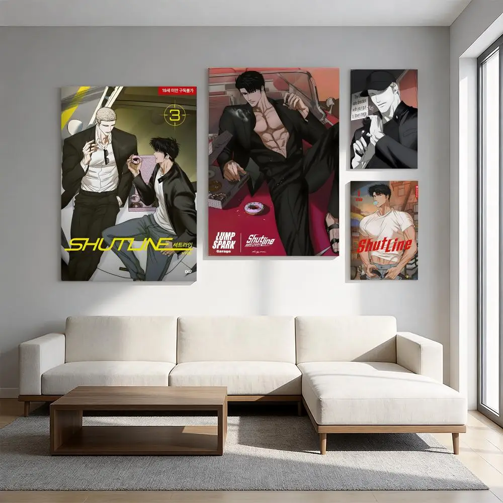 Anime Shutline Cool Jake And Shin Poster Premium HD Self-Adhesive Wall Decor – Peel & Stick, Residue-Free
