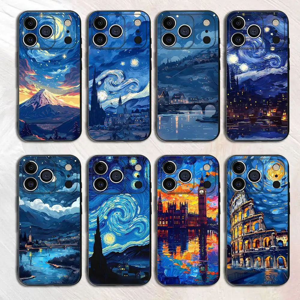 

Bright Vibrant Scenery Silicone Phone Case For IPhone 17 16 15 14 13 12 11 X XS Plus Pro Max Shockproof Soft Cover