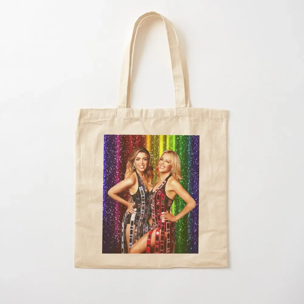 

Kylie Minogue & Dannii Minogue - 100 Degrees Summer Of Pride Tote Bag hand bags shopping trolley bag Canvas bag