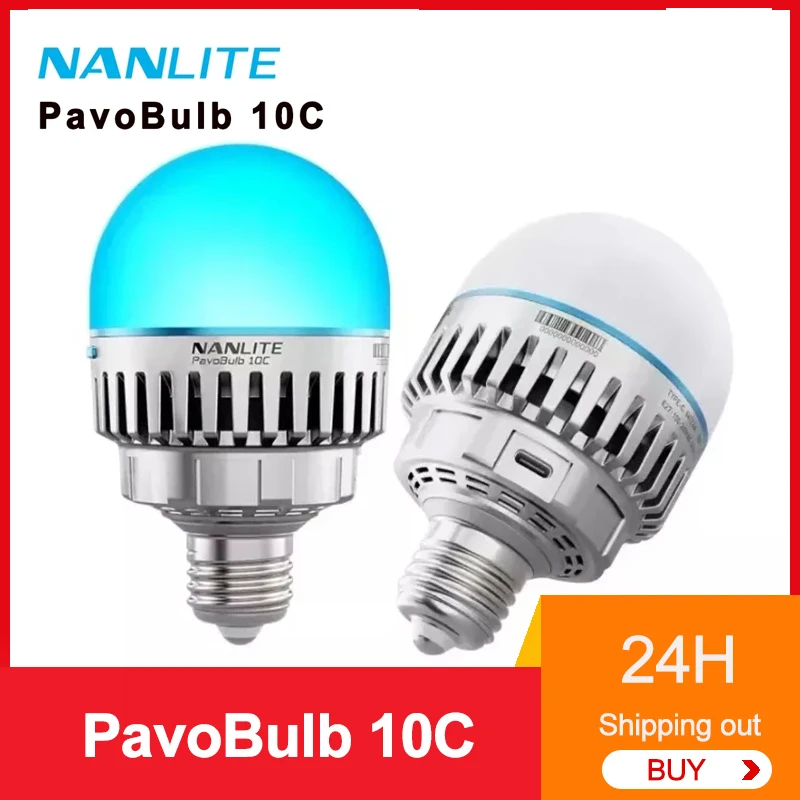 Nanlite PavoBulb 10C light bulb RGB LED photography fill color light creative shooting atmosphere light portable Nanguang VS B7C