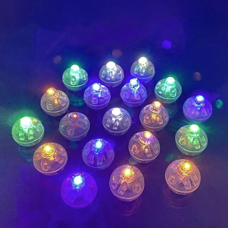 10pcs LED Balloon Light Mini Round Balls Lights Waterproof Tiny Luminous Ball Light Long Standby Time Lights Flash Ball Lamp