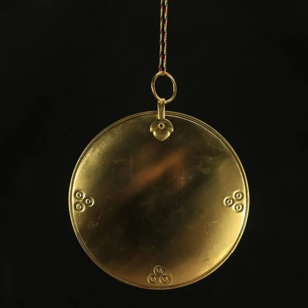 Auspicious Brass Bagua Hanging Mirror Bumpy Surface Dual-use Mirror Convex Mirror Pendant Pure Copper Gossip Mirror Ornament