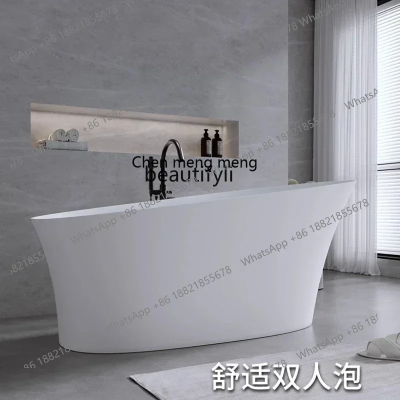 

Q178 CC Artificial stone home hotel integrated independent PMMA polymer bath tub