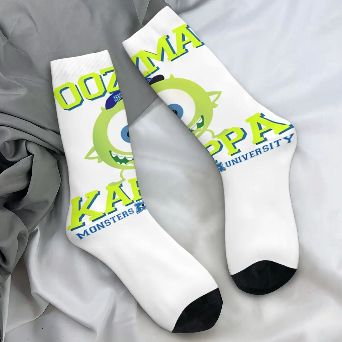 

Mike Wazowski Socks Monster University Vintage Stockings Winter Anti Bacterial Men's Socks Soft Graphic Outdoor Socks