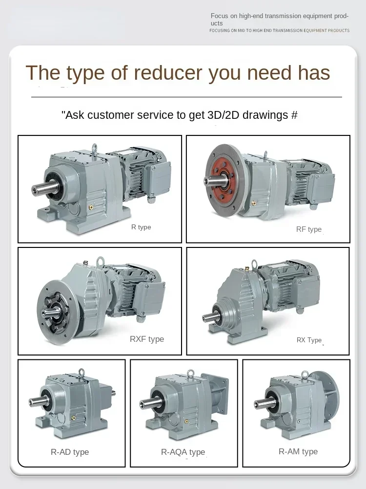 hot sale Helical gear reducer motor gearbox