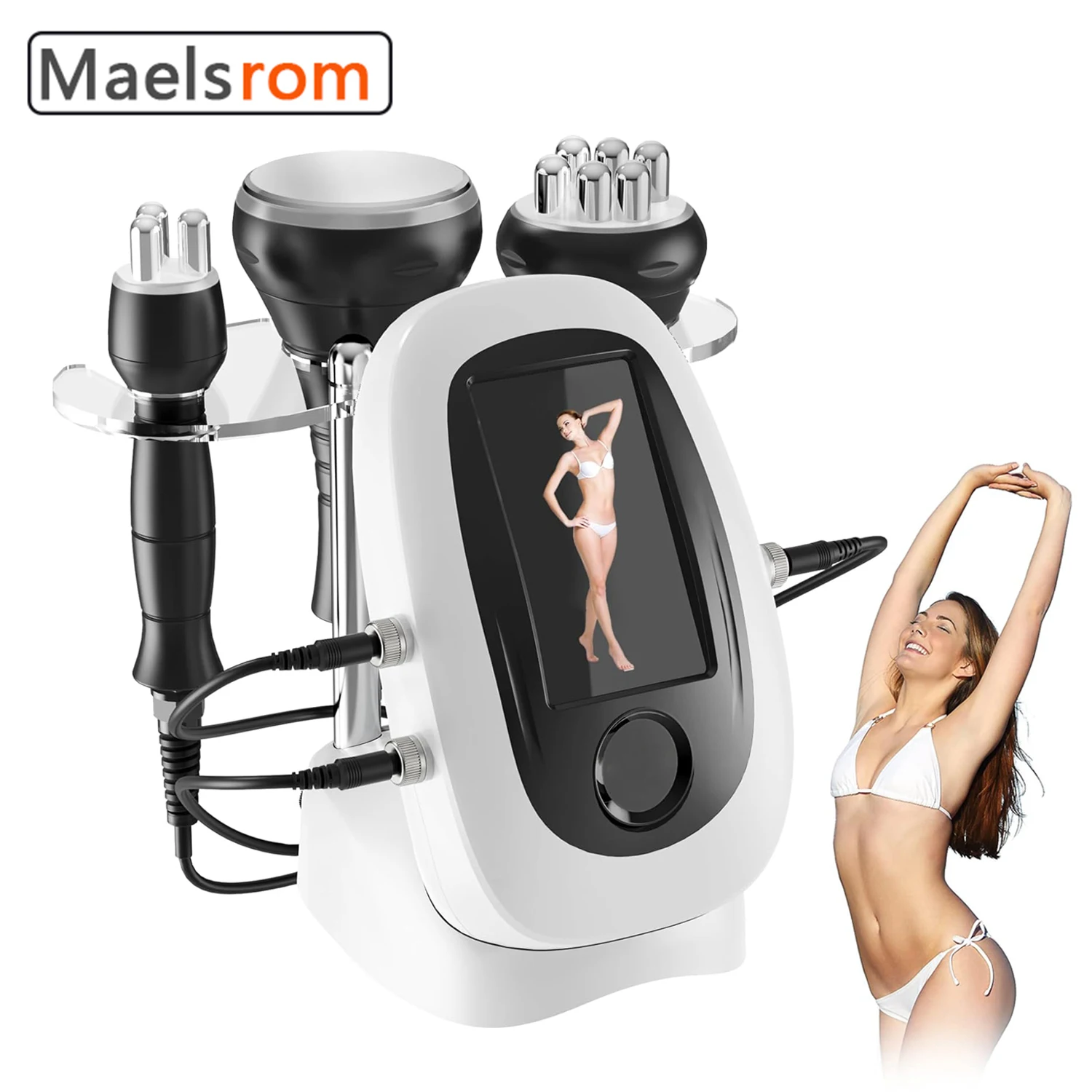 3 In 1 Cavitation Weight Loss Massager Body Shaping Device Fat Mass Elimination And Wrinkle Removal Device Vacuum Probe For SPA