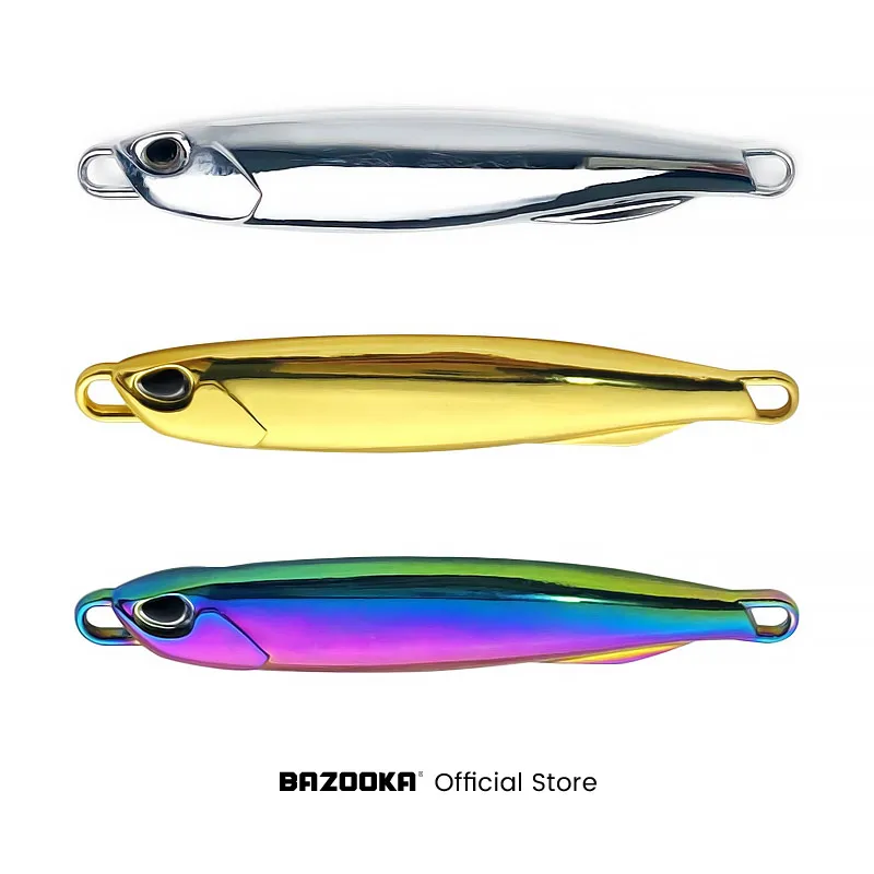 Bazooka Slow Jig VIB Fishing Lure Metal Hard Lead Sinking Boat Jigging Wobble Vibration Pesca Effect Ice Bass Pike Winter Bait