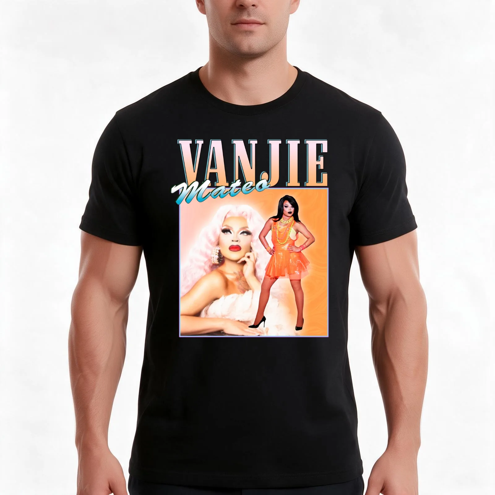 Vanessa Vanjie Mateo vintage retro design T-Shirt Summer Casual Cotton Tee Oversized Streetwear Tops Vintage Graphic Print