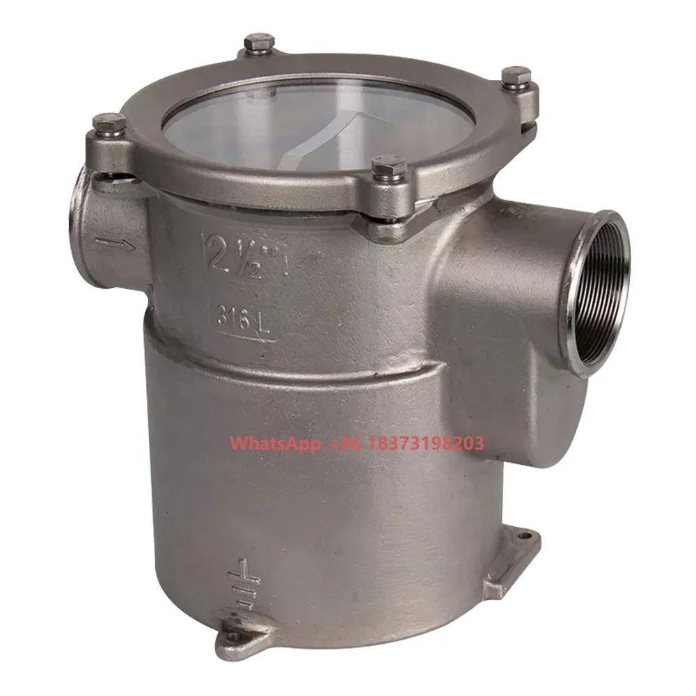 تركيبات القوارب المصنوعة في الصين من الفولاذ المقاوم للصدأ 316 فلتر مياه البحر البحري / يخت مصفاة #1