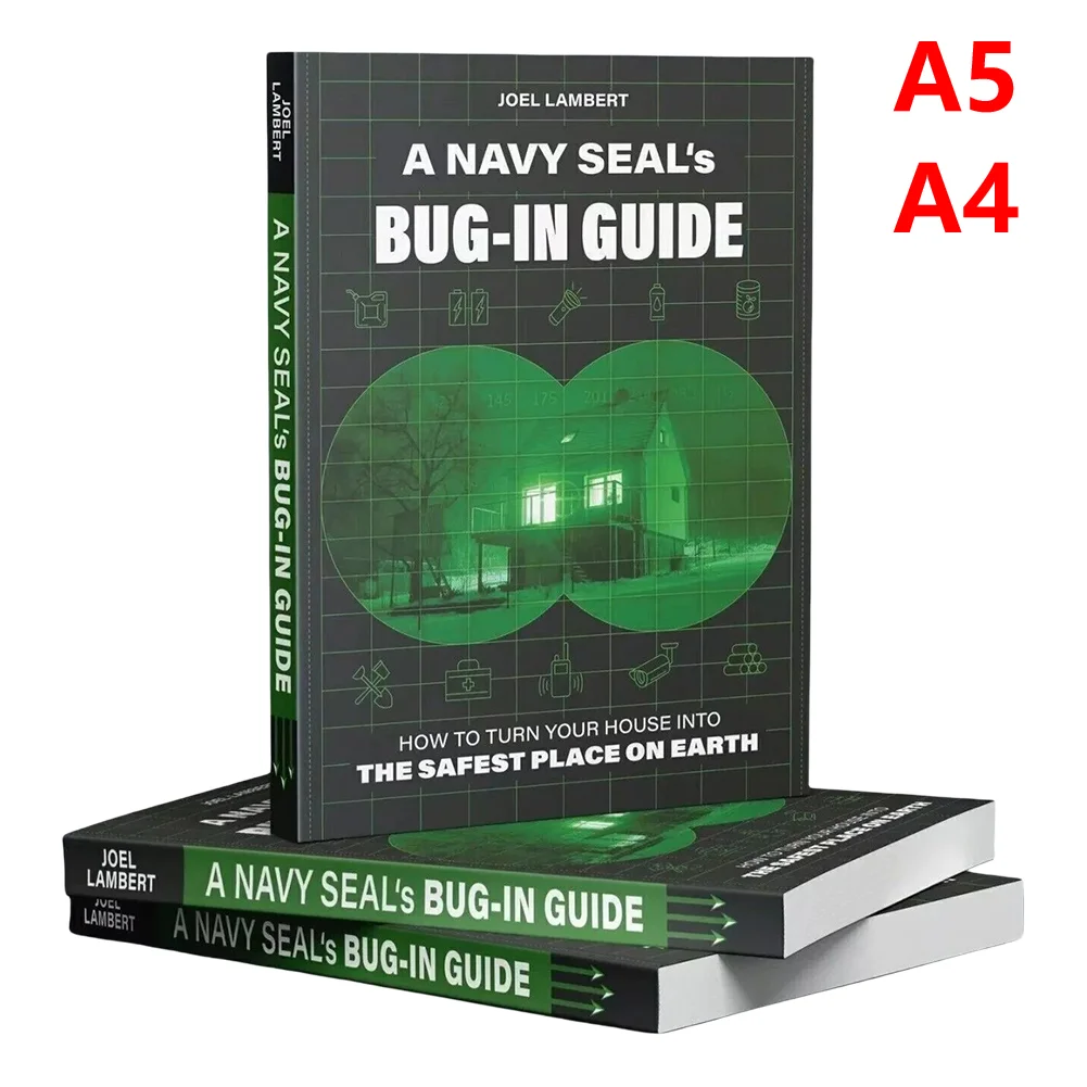 A5/A4 A Navy Seals Bug-In 가이드 색상 내부 페이지에서 살아남는 최고의 가이드 영국 안전 및 생존 도서에 대한 완전한 가이드