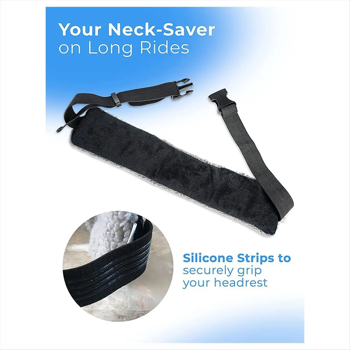 A22I Travel Pillow Alternative Adjustable Support Belt Compact and Comfortable Neck Support Belt for Airplane and Car