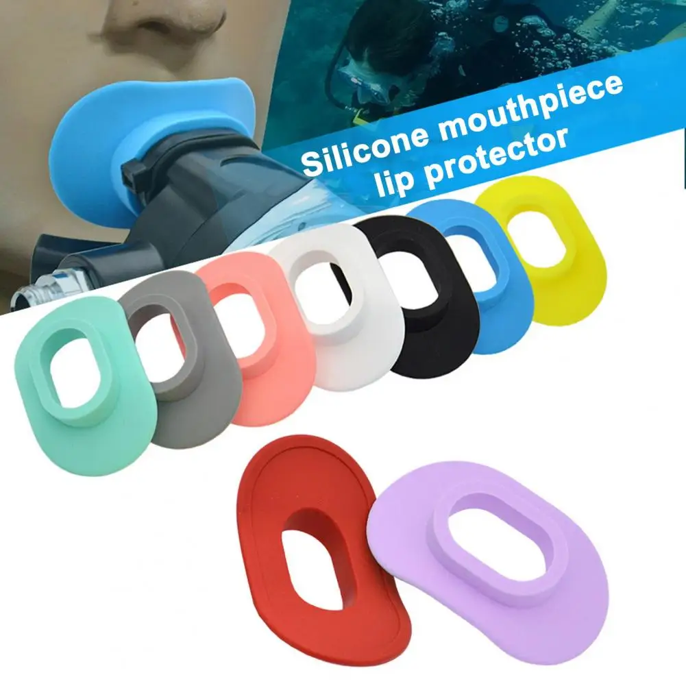 Scuba Diving Regulator Mouthpiece Lips Cover Silicone Snorkel Mouthpiece Lip Protective Cover Underwater Breathing Accessories