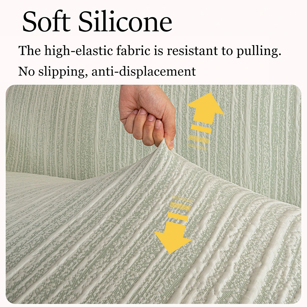 Summer Ice Silk Elastic Sofa Cover All-In-One Universal Covers All-Inclusive Cat-Proof Universal Sofa Seat Covers Decor Home