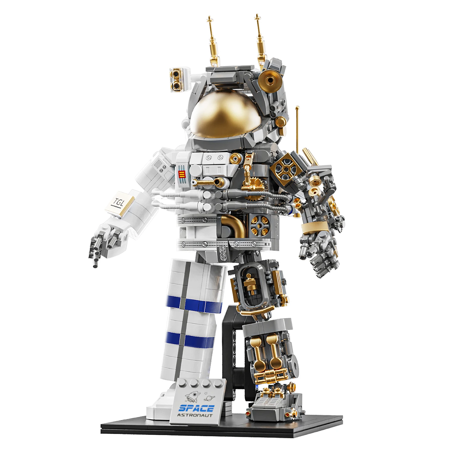 860pcs Ideas Astronaut Model Building Blocks Sets Halloween And Christmas Gifts Children\'S Toys Compatible With Legoed Particles