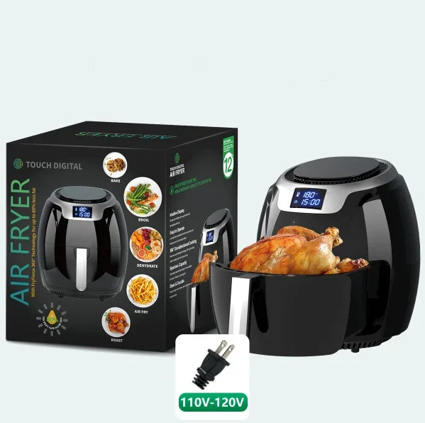 الأجهزة المنزلية الطبخ الصحي 8L مقالي هوائية ذكية سعة كبيرة 110 فولت 220 فولت مقلاة هوائية رقمية