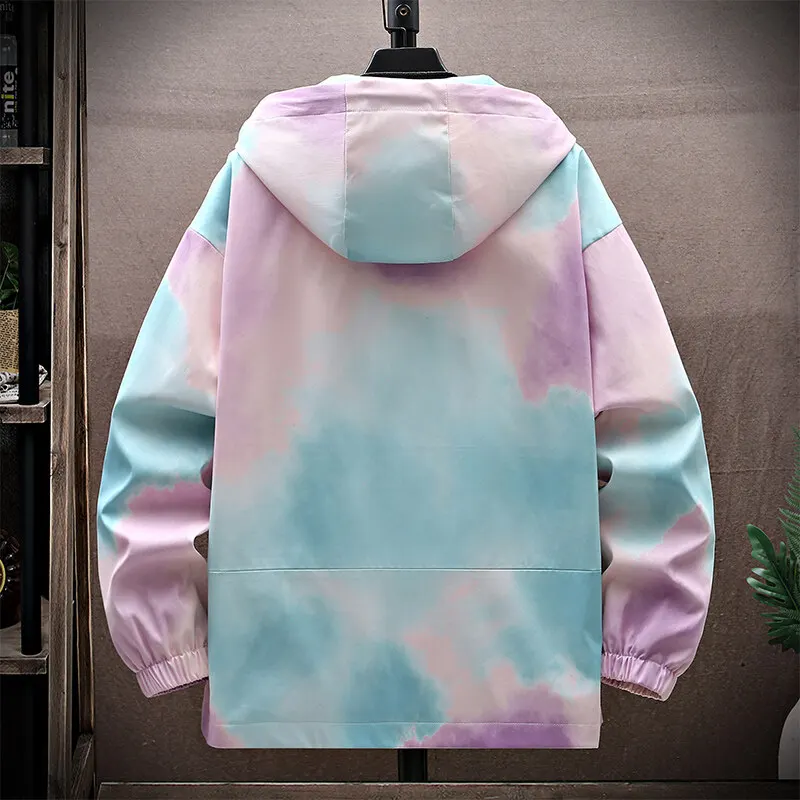 2024 Autumn youngth Thick Outdoor Jackets Men's high-quality  Jacket men Fashion print coat mens Casual hoodie windbreaker