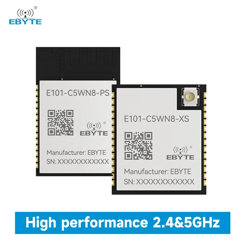 EBYTE ESP32-C5 E101-C5WN8-PS E101-C5WN8-XS WiFi6 BLE6.0 2.4GHz&5GHz Dual Band Module 8M Flash 20dBm AP STA Mode