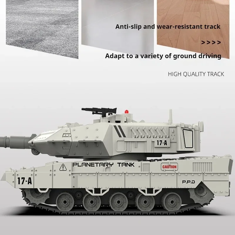 Grappig cadeau: 33 cm koel licht waterbom tank model, 2.4G afstandsbediening auto, rupsde off-road battle rc tank, robotchassis, kinderspeelgoed