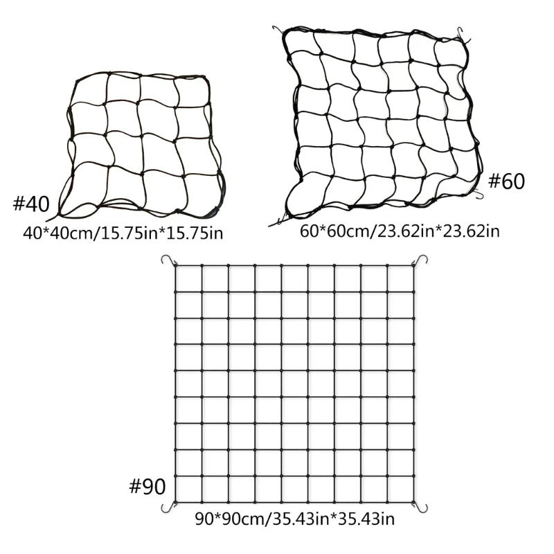 Trellis Net for Growing Tent Elastic Scrog Net Trellis Net with Hook for Climbing Plant Outdoor Indoor Plant Growing K92A