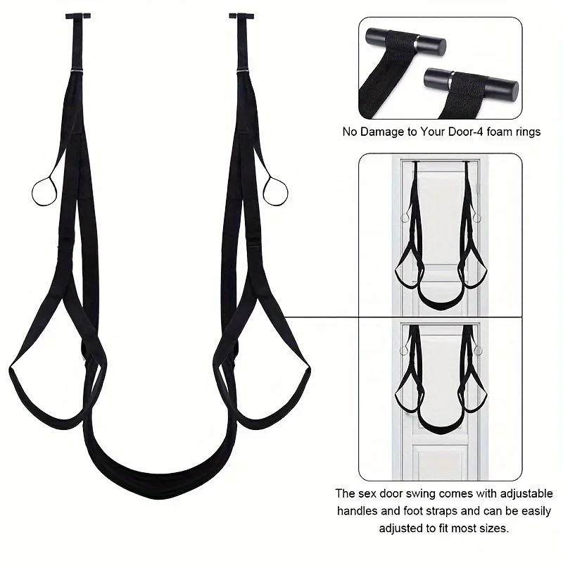 1pc Sex Swing Sex Sexy Bondage Slings Suitable For Adult Couples Sex Furniture For Bedroom With Seat Position Assist Soft Strap