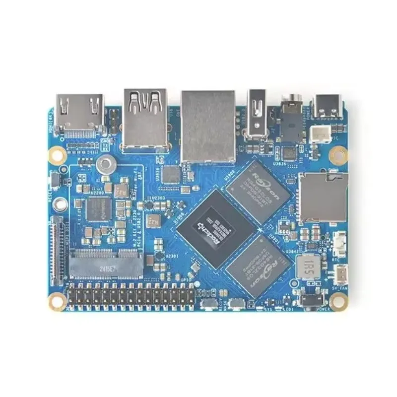 NanoPi-placa M6 Mini SBC Rockchip RK3588S, 64bits, LPDDR5, RAM, Gigabit nativo, Ethernet, luz NAS, 8K, Decod