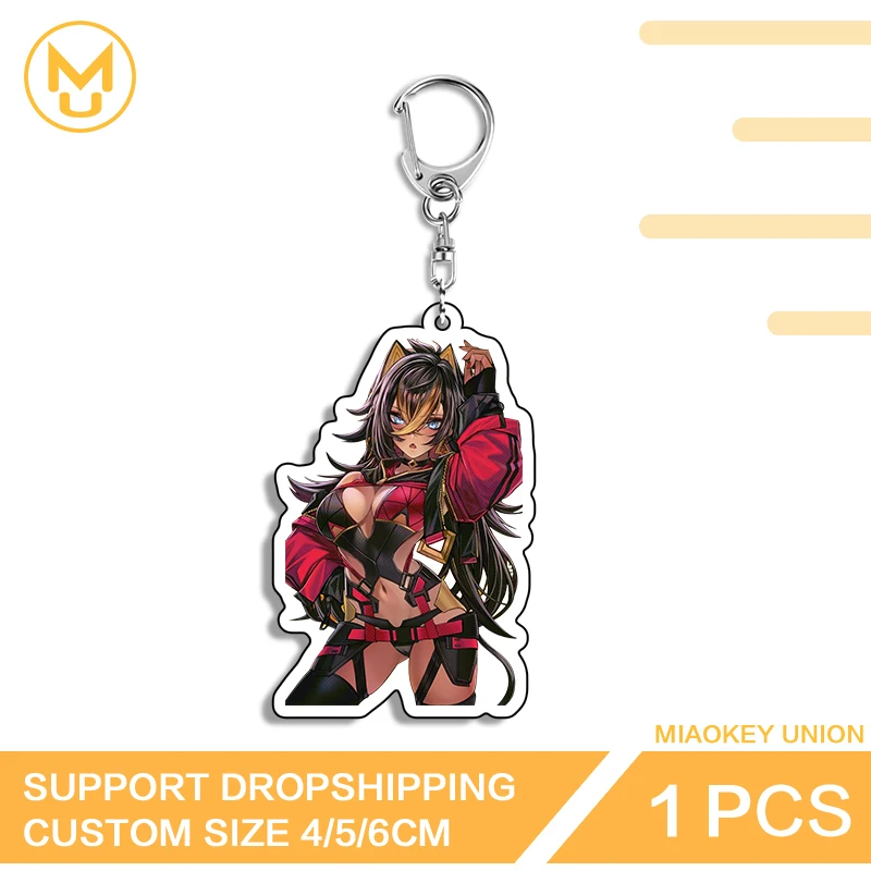 Genshin Impact Furry Dehya NSFW Girl Key Chains Shockproof Hot Selling Chic Interesting Props Novelty Funny Game Accessories