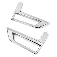 UI-4Pcs Chrome Front Rear Fog Light Cover Bumper Reflector Frame For Nissan Rogue X-Trail T32 2017-2020