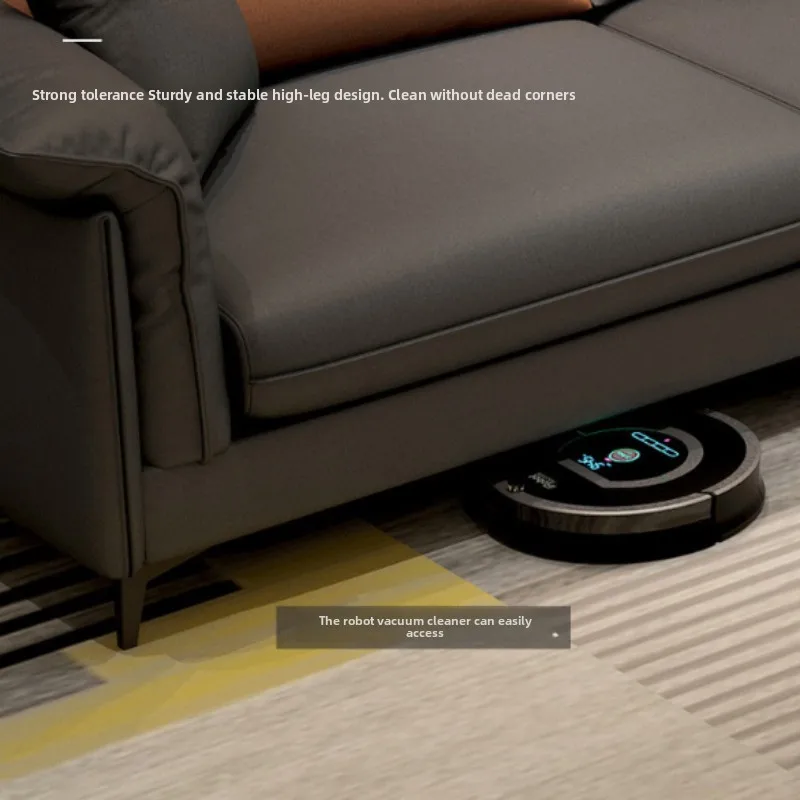 أريكة غرفة المعيشة على الطراز الكريمي، شقة صغيرة خفيفة فاخرة، صف مستقيم، أريكة بسيطة، تكنولوجيا القماش، أريكة أثاث كاما