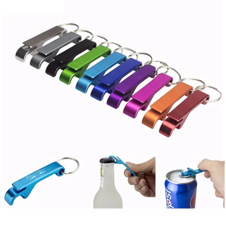 

10Pcs Beer Bottle Opener Keychain Mini Pocket Aluminum Alloy Beverage Beer Bottle Opener Wedding Party Favor Gifts