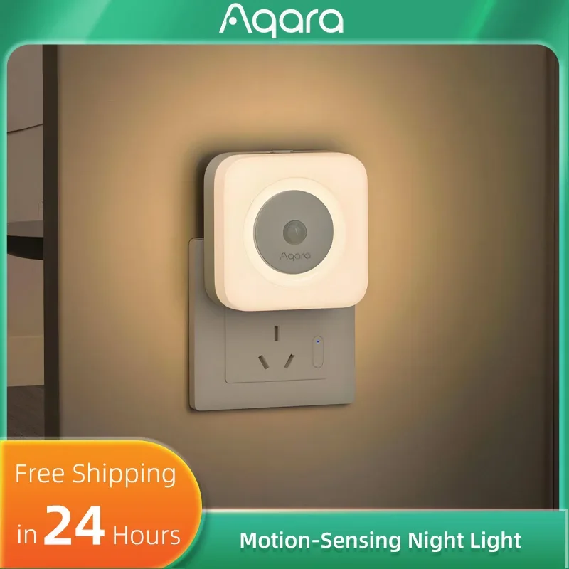 

Aqara Induction Night Light Plug-in Bedside Lamp Human Body Induction 120° Wide Angle for Bedroom Closet Baby Care & Feeding