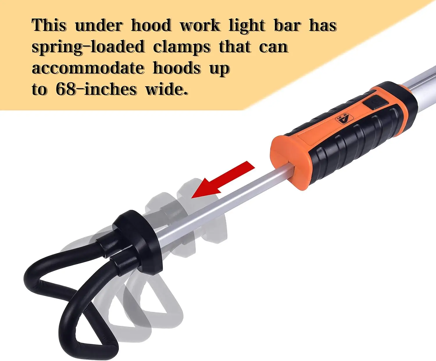 Aain Professional Underhood Work Light for Mechanics, Rechargeable LED Work Light For Auto Repair, Emergency