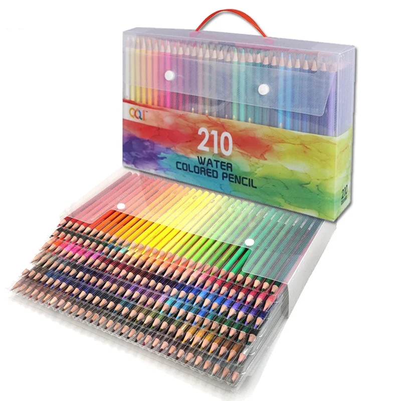 120/150/180/210 Colored Pencils Set water-soluble pencil bolded refill student drawing set School Draw Sketch professional