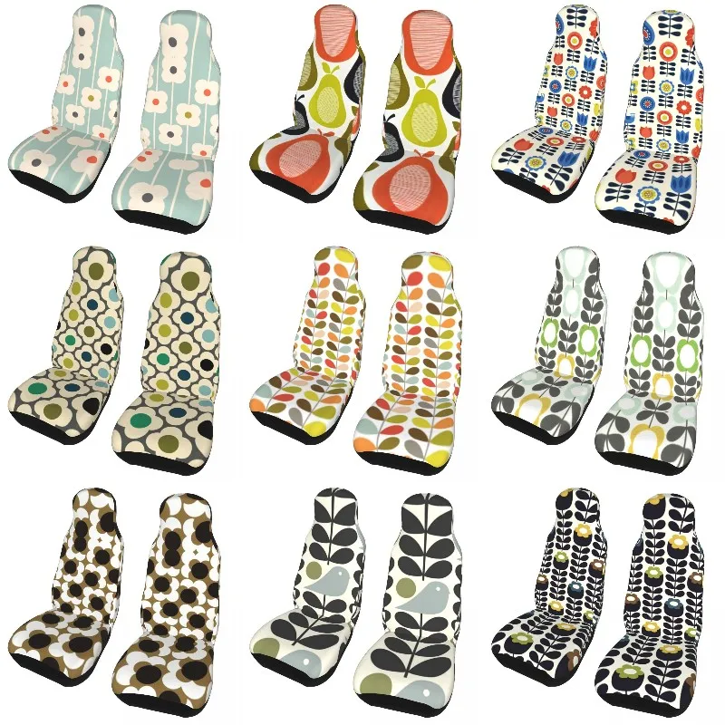 Orla Kiely Multi Stem Universal Car Seat Covers Fit Any Car Van RV Scandinavian Mid Century Modern Auto Seat Cover Protector 2PC