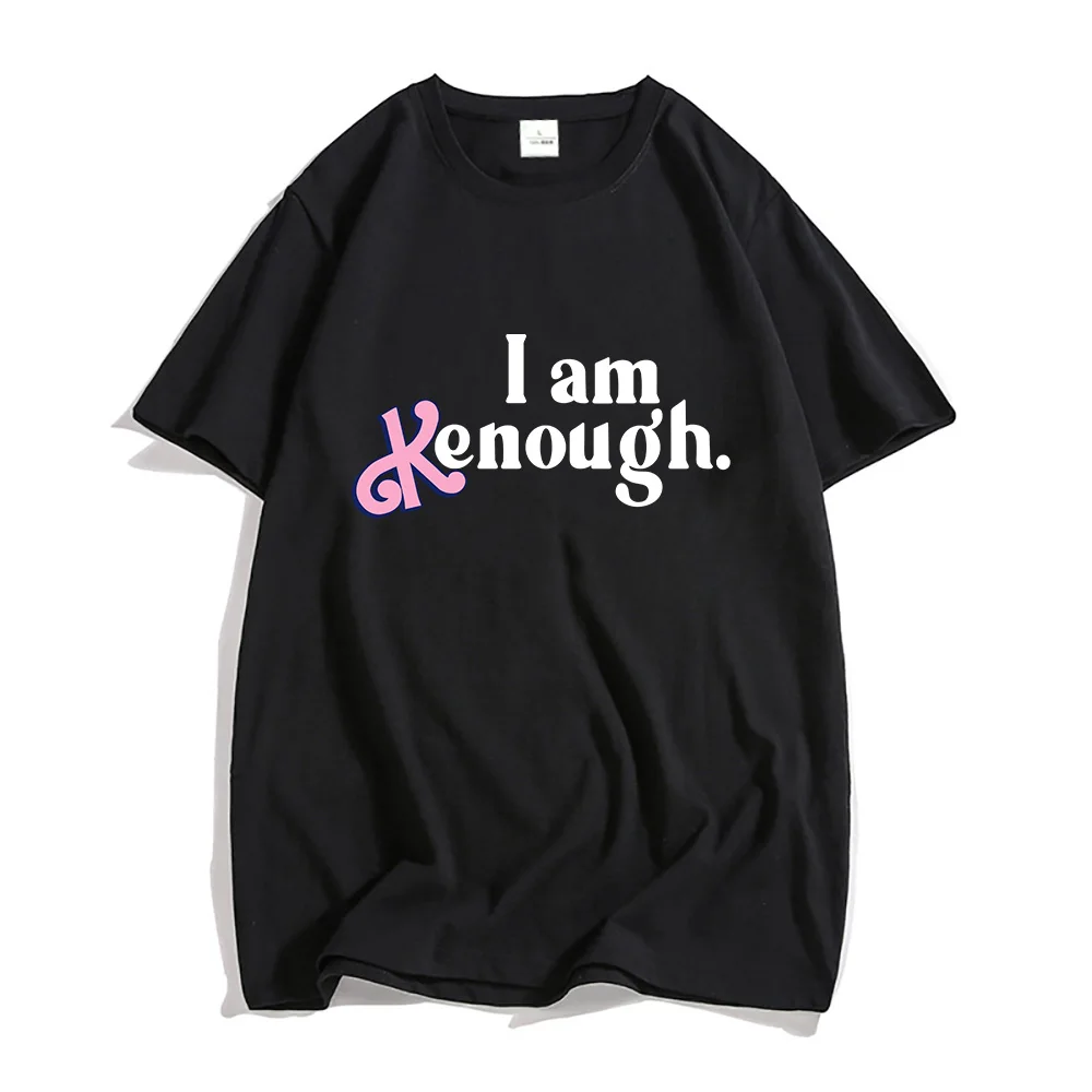 Barbenheimer Hot Pink Tshirt I Am Kenough Print Tees 100% Cotton High Quality Mens T-shirt Casual Summer Male Tee-shirt