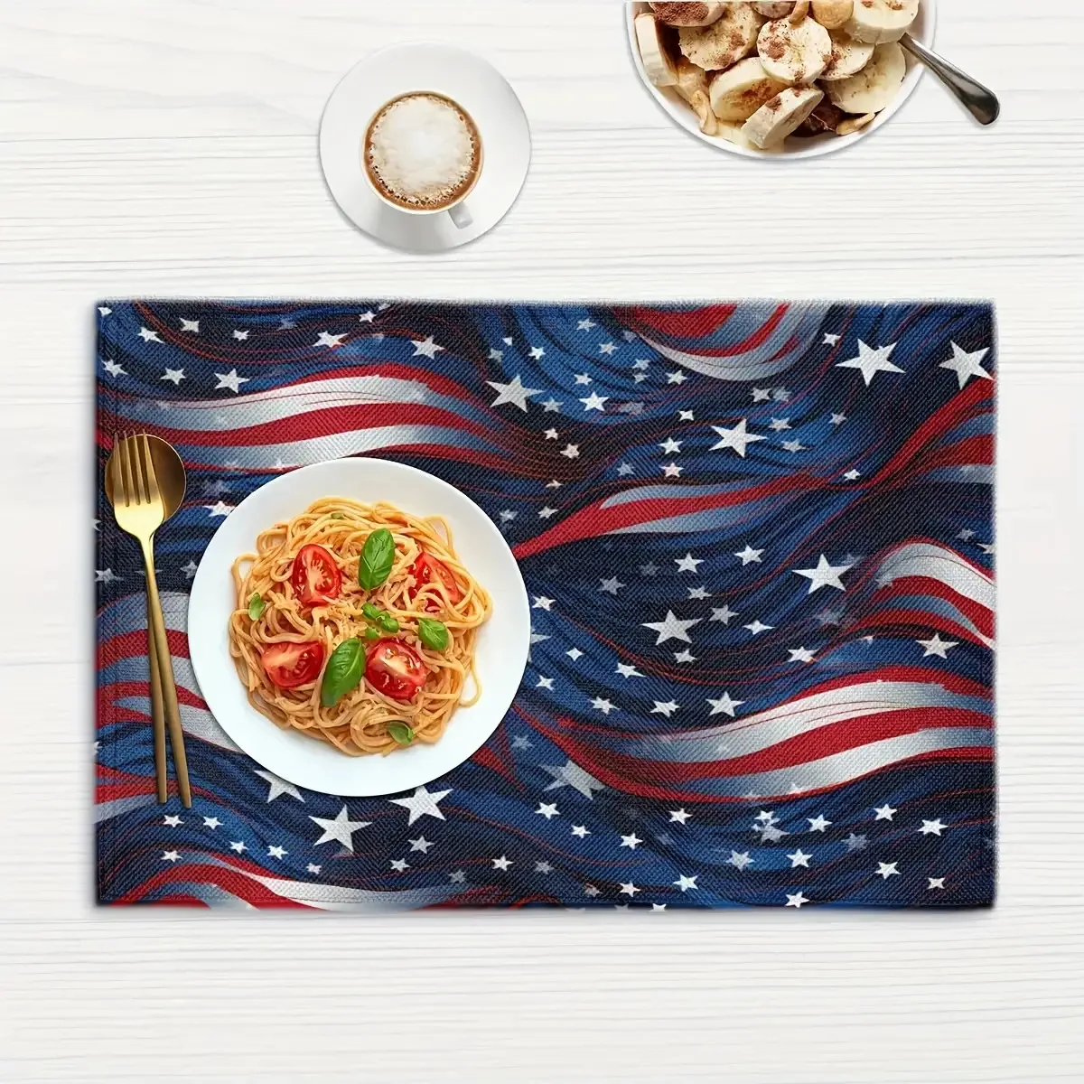 1-Piece Star Pattern Placemat, Washable, Kitchen & Dining Table Decor