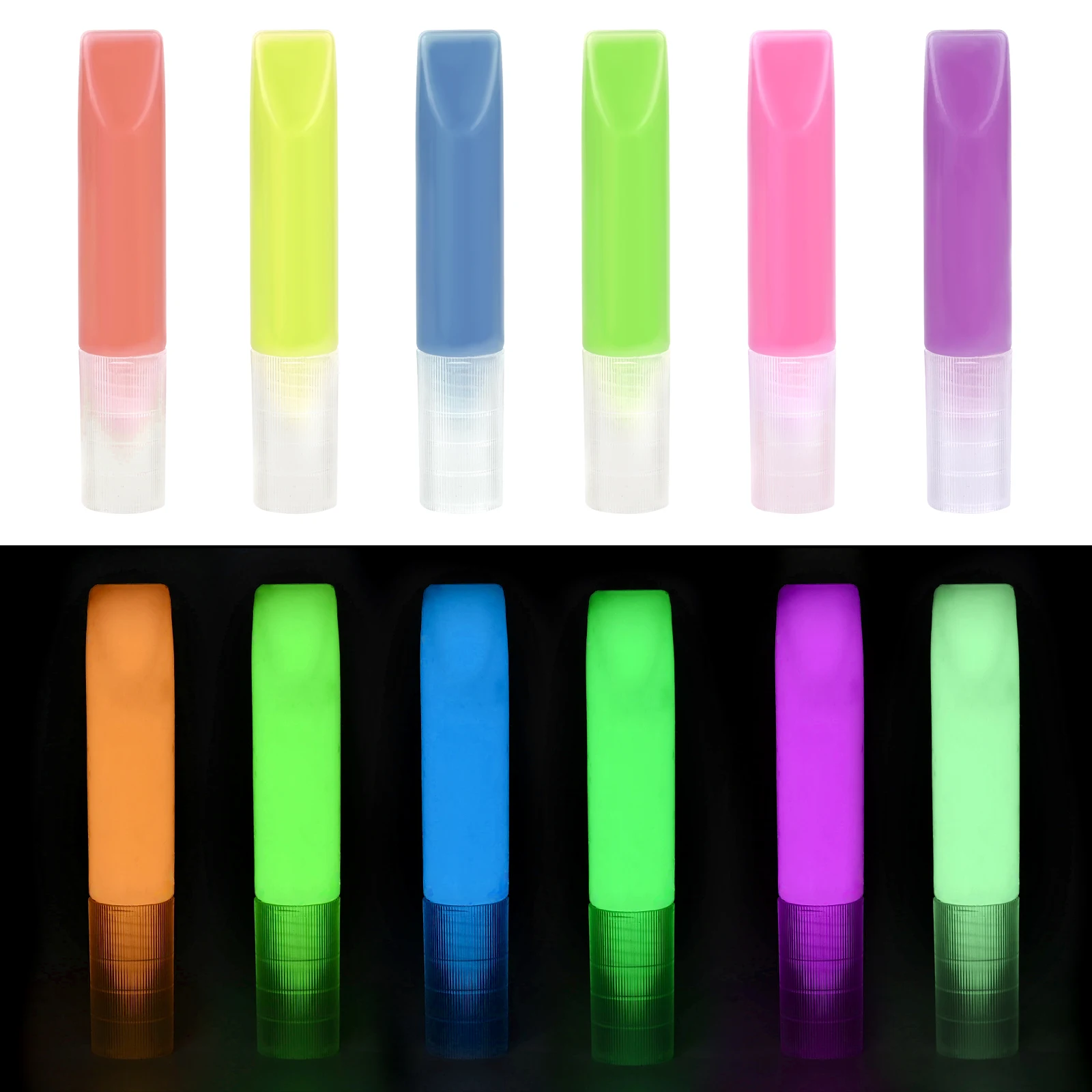 6ML Glow In The Dark Liquid Luminous Pigment Paste Fluorescent Long-Lasting Acrylic Paints Nails Makeup Artwork Party Supplies