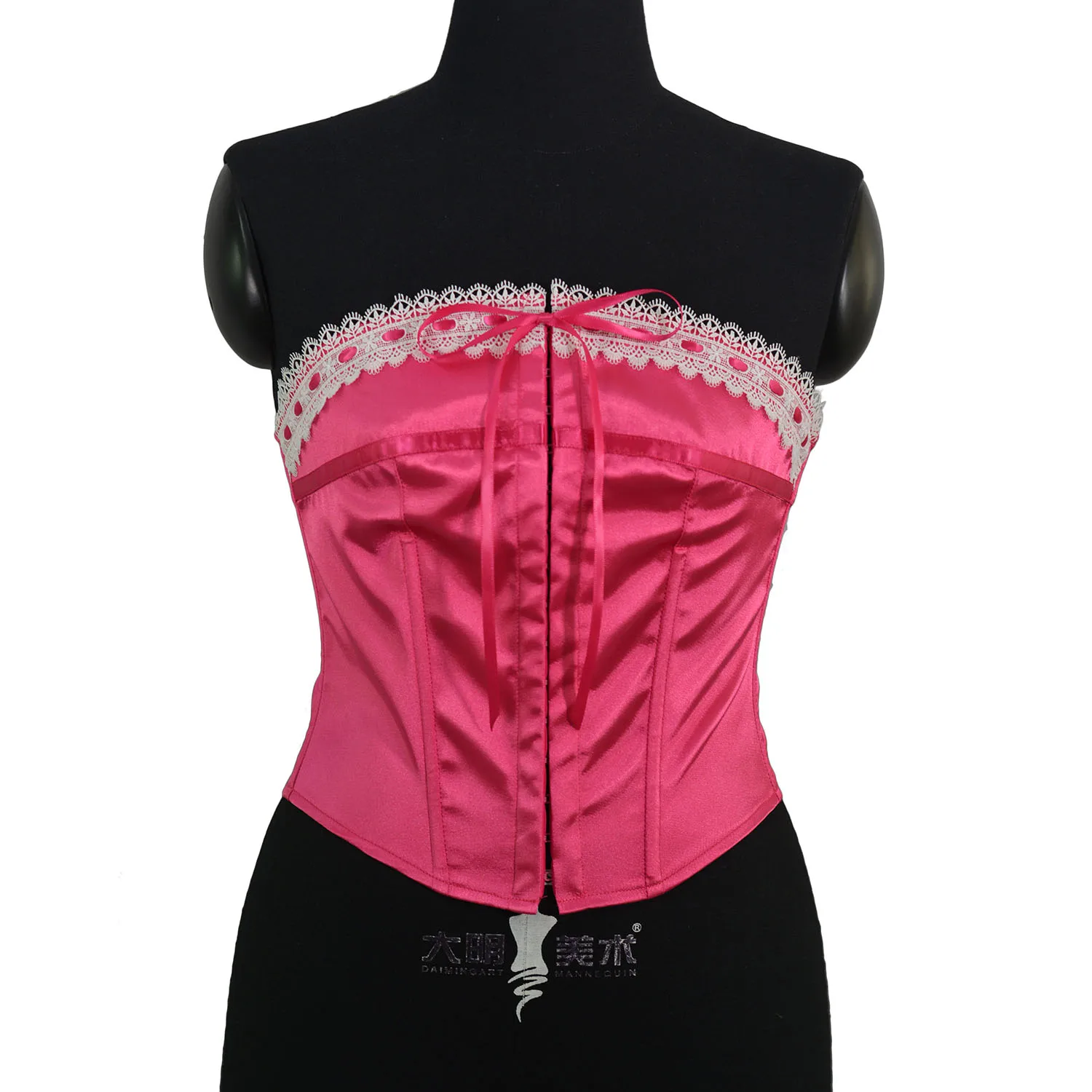 

Corset Top Bustier For Women Overbust Satin Sexy Lace Up Corselet Brocade Vintage Style Corset