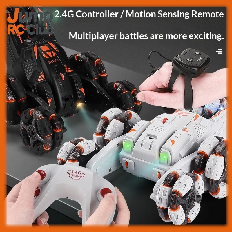 Braço oscilante de cinco rodas dublê rc carro controle de gestos transformando deriva escalada fora da estrada veículo de controle remoto brinquedo para crianças
